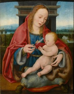 A Virgem com o Menino Jesus bebendo vinho, c. 1520.