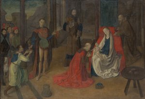 A Adoração dos Reis Magos, ca. 1465. de Joos van Wassenhove