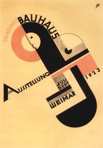 Exposição Bauhaus. Cartão postal, 1923.