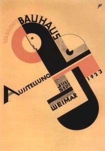 A publicidade da exposição Bauhaus em Weimar