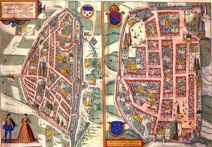Mapas de Chartres e Dunois, de 