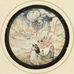 Os banhos de enxofre da Solfatara perto de Pozzuoli de Joris Hoefnagel