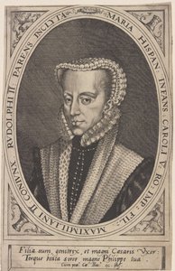 Georg Hoefnagel - Maria da Áustria, Santa Imperatriz Romana de Joris Hoefnagel