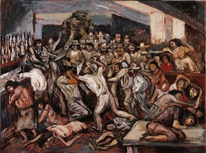 Briga em um cabaré, 1944. de José Clemente Orozco