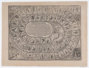 Jogo do Ganso, c. 1900-1910., c. 1900-1910. de José Guadalupe Posada