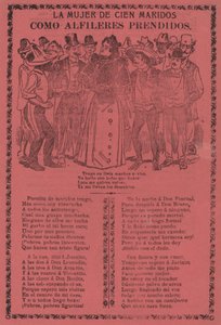 A Mulher de Cem Maridos - Como Pins em de José Guadalupe Posada