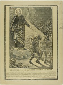 Oração dedicada à sombra de São Pedro de José Guadalupe Posada