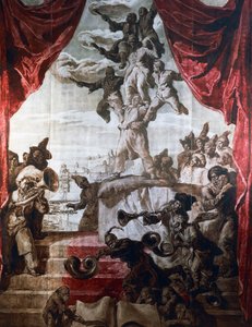 Decoração do salão de baile do Hotel Wandel em Paris, século XX (fresco)
