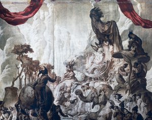 Decoração do salão de baile do Hotel Wandel em Paris, século XX (fresco)