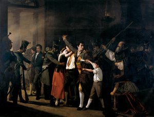 Tiroteio dos patriotas espanhóis em Buen Suceso (ao amanhecer de 3 de Maio de 1808) de José Marcelo Contreras y Muñoz