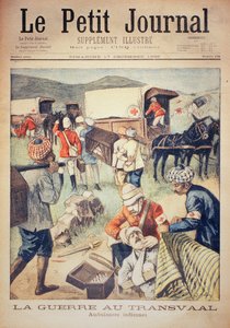 A Guerra no Transvaal: Ambulâncias Indianas, capa do Le Petit Journal, 17 de dezembro de 1899