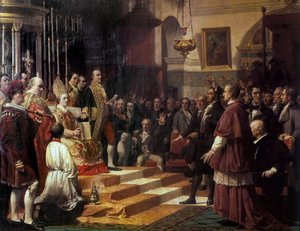 "O juramento das Cortes de Cádiz em 1810." Pintura de José Casado de Alisal (1832-1886). 1863