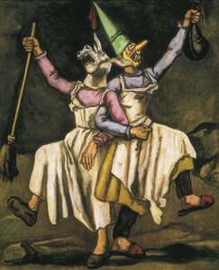 GUTIERREZ SOLANA, José (1886-1945). Máscaras dançando de braço dado. 1938. Óleo sobre tela. ESPANHA. MADRID (COMUNIDADE AUTÓNOMA). Madrid. Fundação Cultural Mapfre Vida