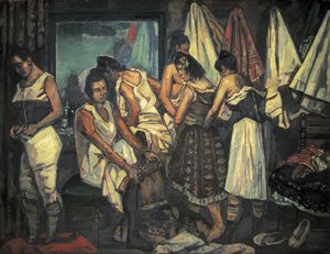 GUTIERREZ SOLANA, Jose (1886-1945). As Raparigas do Refrão. 1925 (óleo sobre tela)