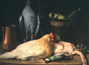 131-0059639 Natureza Morta com Hen de Jose Lopez Enguidanos
