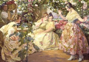 Los Nuas (óleo sobre tela) de Jose Mongrell y Torrent