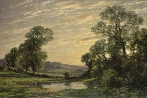Paisagem, perto, Arundel, sussex