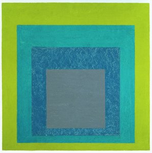 Homenagem à Praça (óleo sobre painel de fibras de madeira) de Josef Albers