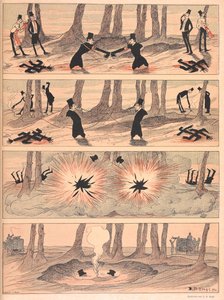 "Um duelo com condições severas". (Ver também o ficheiro F60137-54 para as primeiras quatro imagens desta história). de Josef Benedikt engl