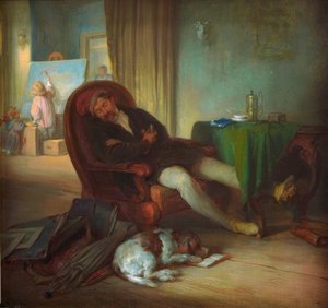 O pintor adormecido