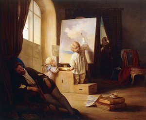O pintor adormecido; O pintor adormecido, 1841