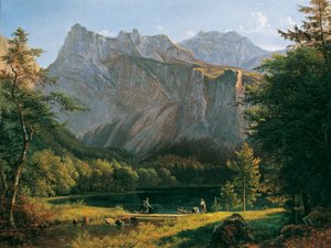O lago Langbath traseiro