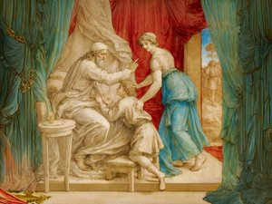 A1_Génesis_31-Isaac abençoa Jacob de Josef Johann Michel