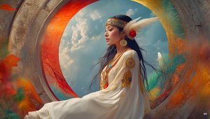 Dreamcore-breathlessly timeless_native american-05 de Josef Johann Michel