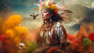 Dreamcore_dreamlike_scene-native american_04 de Josef Johann Michel