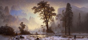 JJM recria Bierstadt-A: Vale da queda de neve de Yosemite