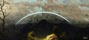 JJM recria Friedrich-C-D: Paisagem de montanha com arco-íris (Panorama)