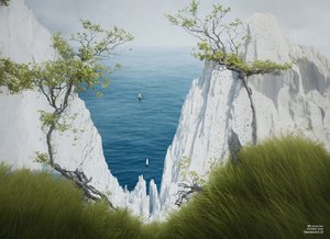 JJM recria Friedrich-C-D: Falésias de giz em Rügen (Panorama)