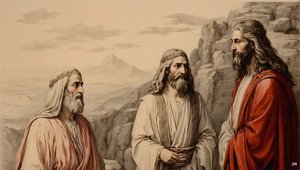 Jesus_Explicação com Moisés e Elias_01 de Josef Johann Michel