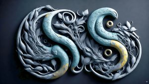 encáustica Conceito Feng Shui de YIN E YANG _01