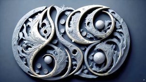 encáustica Feng Shui conceito de YIN E YANG 03