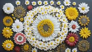 mandala:Elementos de Camomila-Matricária_01