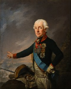 Retrato do Marechal de Campo Generalíssimo Príncipe Alexander Suvorov 1729–1800, 1799 de Josef Kreuzinger