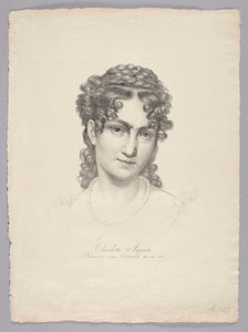 Charlotte Auguste, imperatriz da Áustria, etc. de Josef Kriehuber