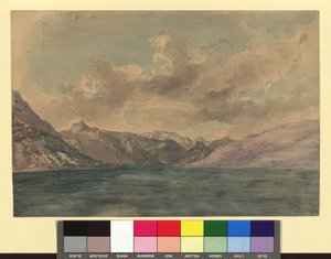 O lago Traun de Josef Kriehuber