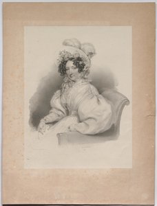Gabrielle Auersperg, nascida Lobkowitz de Josef Kriehuber