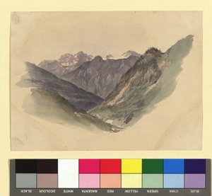 Vale montanhoso de Josef Kriehuber