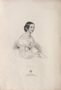 Retrato da cantora de ópera Rita Gabussi 1810-1891, 1840.