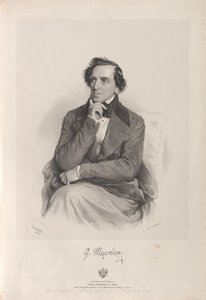Retrato do compositor Giacomo Meyerbeer 1791-1864, 1847.