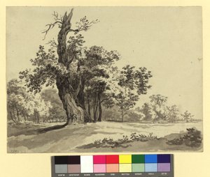 Paisagem do Prater de Josef Kriehuber