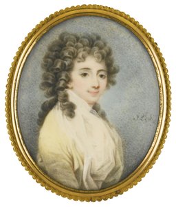 Retrato da condessa Zofia Potocka-Witt 1760-1822, segunda metade do século XVIII de Josef Leski
