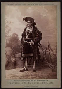 Jos. Ullmann, talhante no desfile do Makart de 1879 de Josef Löwy
