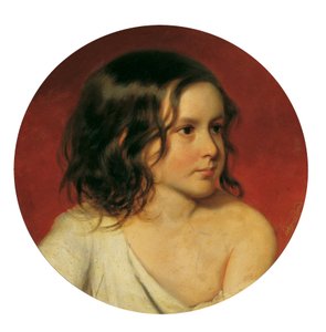 retrato de criança de Josef Matthäus Aigner