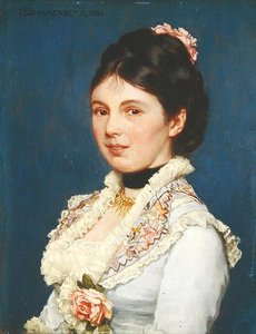 Retrato de uma Senhora de Josef Scheurenberg