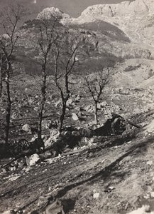 Álbum "Meine weltkriegs - Erinnerungen South-West Front (Caríntia, Itália, Tirol do Sul) (My world war - memories of the South-Western Front in Carinthia, Italy, Trentino-Alto Adige) 31/03/1915-12/11/1918 - Josef Zohles Wien ": zona de guerra (foto a p/b) de Josef Zohles
