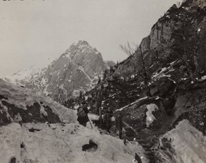 Álbum "Meine weltkriegs - Erinnerungen South-West Front (Caríntia, Itália, Tirol do Sul) (My world war - memories of the South-Western Front in Carinthia, Italy, Trentino-Alto Adige) 31/03/1915-12/11/1918 - Josef Zohles Wien ": Rosskofel (Monte Cavallo) ( de Josef Zohles